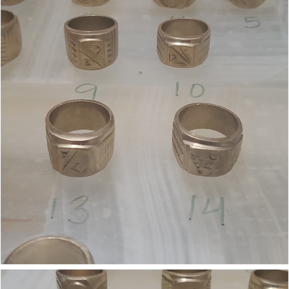 18K Gold Plated Heavy Ring(s) 20mm